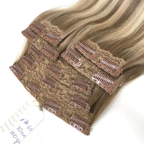 8 Parça Ombre Röfle Çıt Çıt Saç #7A/60 Ombre Röfle