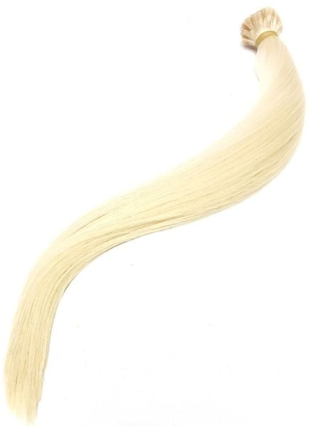 200 Adet Mikro Kaynak Platin Renk 65Cm 120Gr  %100 Gerçek Insan Saçı