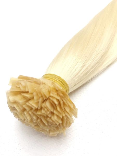 200 Adet Mikro Kaynak Platin Renk 65Cm 120Gr  %100 Gerçek Insan Saçı