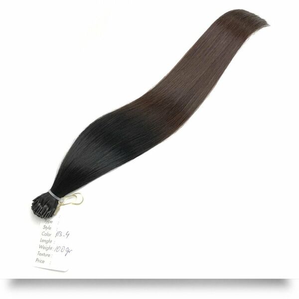 Mikro Keratin Saç Kaynak Renk #6A-#60 Röfleli 100 Gram - 40 Cm