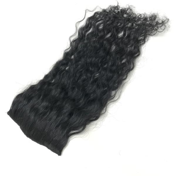 Tek Parça 4 Tokalı Çıt Çıt Saç Kıvırcık #1 JET BLACK