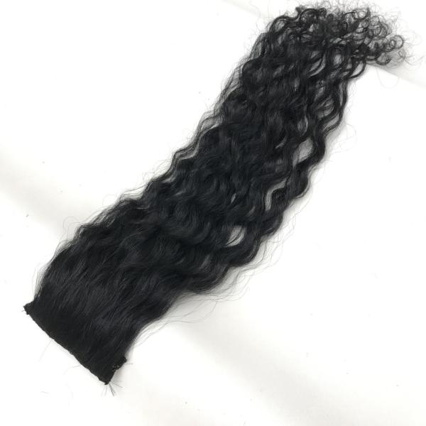 Tek Parça 2 Tokalı Çıt Çıt Saç Kıvırcık #1 JET BLACK