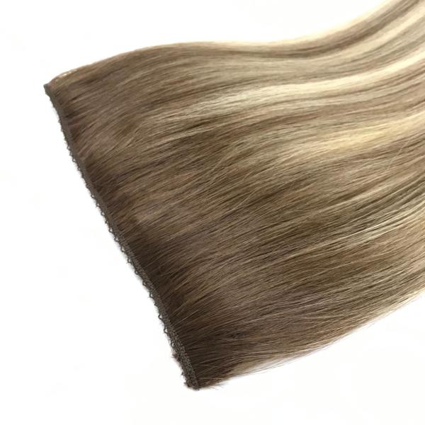 Tek Parça 4 Tokalı Çıt Çıt Saç #6A-8A-613 California Blonde Ombre & Röfle